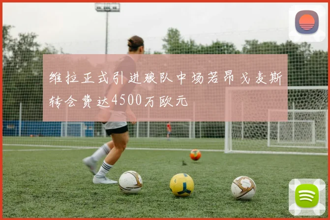 维拉正式引进狼队中场若昂戈麦斯转会费达4500万欧元